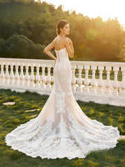 Unique Lace Mermaid Wedding Dress 2024