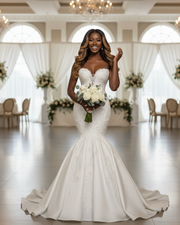 Sweetheart Sexy Mermaid  Wedding Dress