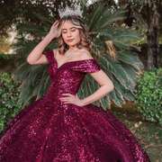 Shining Off Shoulder Princess Quinceanera Dress