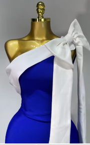 Jana One-Shoulder Bow Bandage Dress
