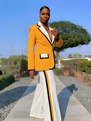 Classic Orange Women's Suit and Pants