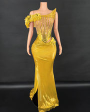 Ruby Red Evening Gown