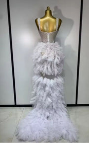 Diana Sparkly Rhinestone Sheer Mesh Bodycon Maxi Long Dress