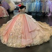 2024 Real Picture Princess Quinceañera Dress