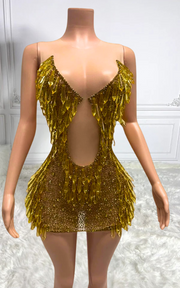 Sheer mesh crystal party dress – sexy sparkly water drop rhinestone bodycon dress for women night club and party wear