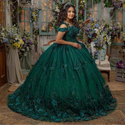 Elegant Emerald Green Quinceanera Dress Ball Gown