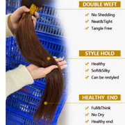 12A chocolate brown straight hair bundles – 100% Brazilian raw human hair extensions with silky smooth texture and natural shine