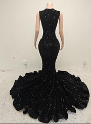 Simone Sparkling Black Prom Dress-Ready to Ship
