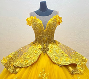 Gold Quinceañera Dress