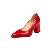 Women's Pumps; Shoes For Women High Heels Pointed Shallow Mouth Shoes Women's Thick-heeled Fashion Shoes