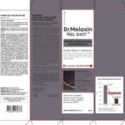 Dr.Melaxin Peel Shot Glow Black Rice Peeling Ampoule 80ml, Dead Skin Gentle Exfoliating Ampoule with Rice Water Extract, AHA BHA, Niacinamide, Daily Skin Texture Care, All Skin Types, Korean Skincare