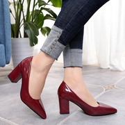 Women's Pumps; Shoes For Women High Heels Pointed Shallow Mouth Shoes Women's Thick-heeled Fashion Shoes