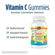 Nordic Naturals Vitamin C Gummies, 250 Mg, Tart Tangerine Flavor, 120 Ct