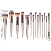 10pcs High Quality Professional Makeup Brushes Set Eyeshadow Brown Foundation Powder Cosmetic