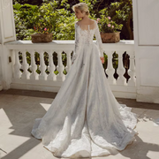 Elegant Appliques Lace Wedding Dress