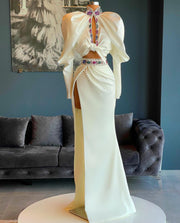 Elegant Two-Piece Long Sleeves Evening Dress