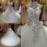 Ball Gown Sweetheart Long Train Wedding Dress