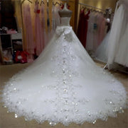 Ball Gown Sweetheart Long Train Wedding Dress