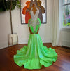 Sequin Prom Dress Rhinestone Beading Mermaid