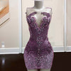 Shiny Beading Crystal Sequin Birthday Dress