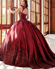 Vintage Dark Red Quinceañera Dress