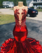 Elegant Wine-Red Prom Dress 2024