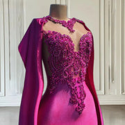 Hot Pink Elegance: Luxury Prom Dress 2024