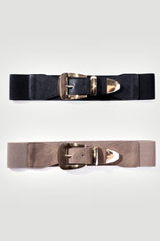 METAL PLATE BUCKLET FASHION BELT