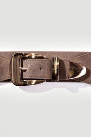 METAL PLATE BUCKLET FASHION BELT