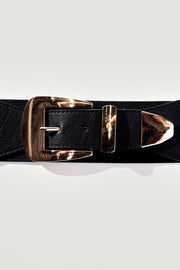 METAL PLATE BUCKLET FASHION BELT