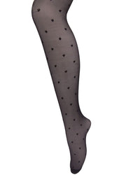 Heart Dot Sheer Tights Pantyhose Fishnet Stocking