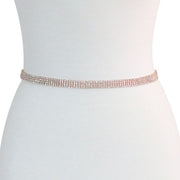 4 Lines Rhinestone Bridal Wedding Belt, Sash Strap