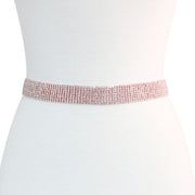 8 Lines Rhinestone Bridal Wedding Belt, Sash Strap