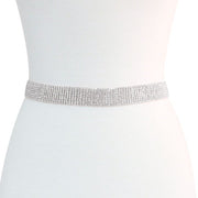 8 Lines Rhinestone Bridal Wedding Belt, Sash Strap