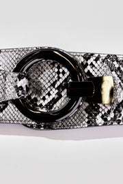 Snake print belt