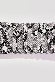 Snake print belt