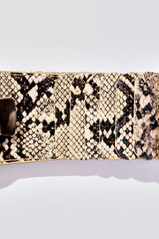 Snake print belt