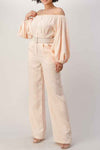 OFF SHOULDER JUMPSUIT