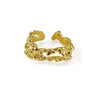 Gold Irregular Lava Ring