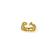 Gold Irregular Lava Ring