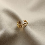 Gold Irregular Lava Ring