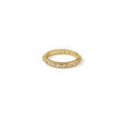 Gold Temperament Zircon Ring