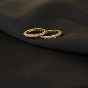 Gold Temperament Zircon Ring