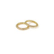 Gold Temperament Zircon Ring