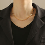 Gold Fashion Pearl Necklace