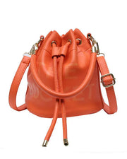 Letter Pattern Drawstring Bucket Bag