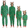 Christmas Family Matching Outfits Elk Ear Hooded Rompers Jumpsuit Adults Kids Clothing Set Pajamas Overall Xmas Family Look