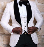 Men's Italian Design Slim Fit Three-Piece Suit (Jacket+Pants+Vest)