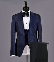 Men's Italian Design Slim Fit Three-Piece Suit (Jacket+Pants+Vest)