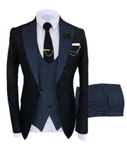 Men's Italian Design Slim Fit Three-Piece Suit (Jacket+Pants+Vest)